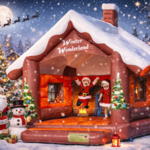 Location chateau gonflable Chalet de noel