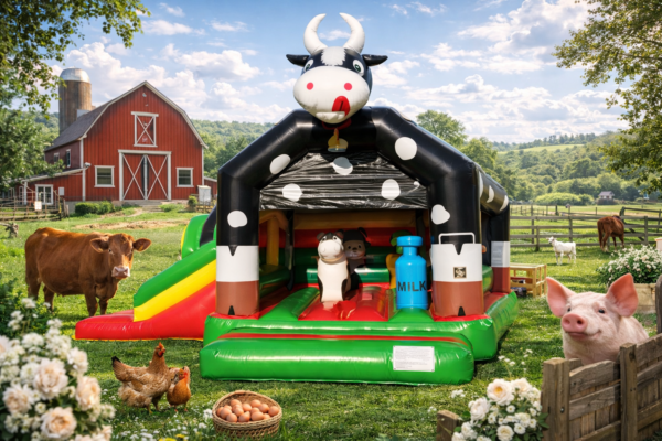 Location chateau gonflable multifun vache