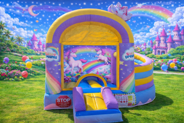 Location chateau gonflable licorne