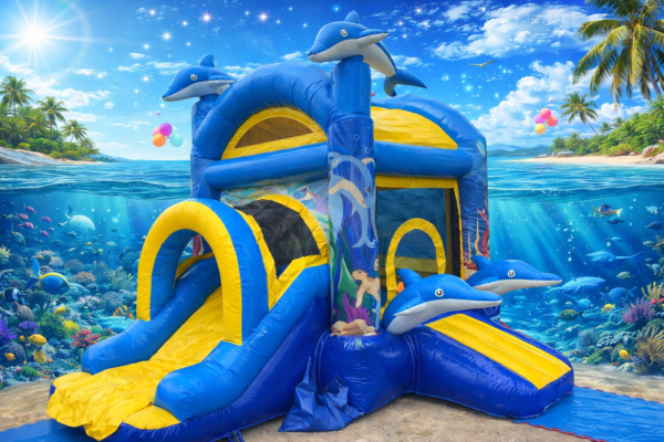 Location chateau gonflable dauphin