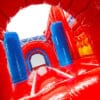 location château gonflable pompiers, Multiplay Pompiers double toboggan, jeux gonflables enfants, château gonflable avec toboggan, location château gonflable événement