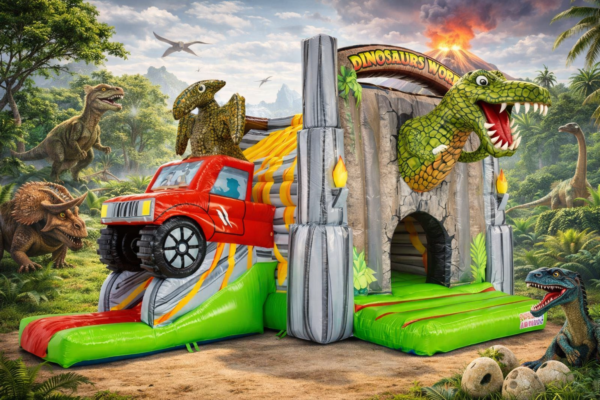 Location chateau gonflable jurassic world