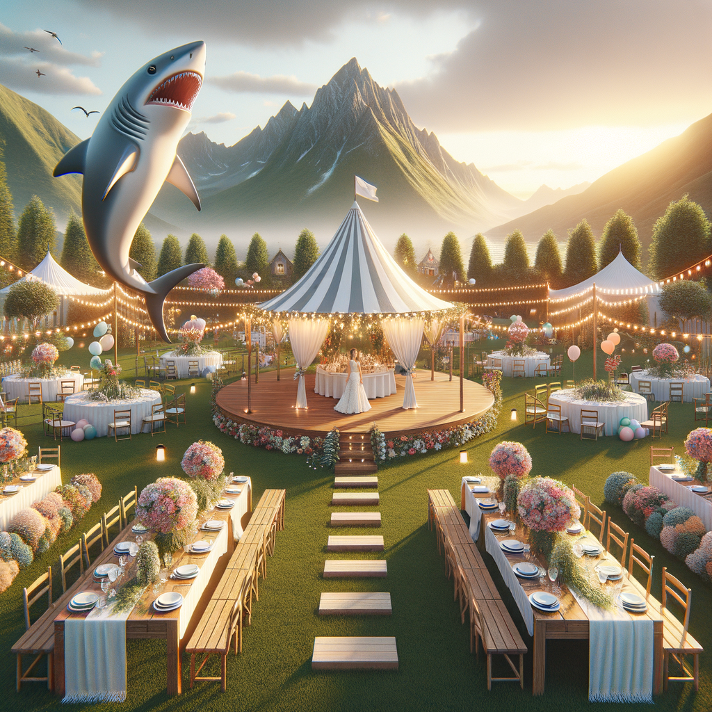 illustration de Idées d’animations avec le Mini Parc Requin pour un mariage à SAINT-PHILBERT-DE-BOUAINE