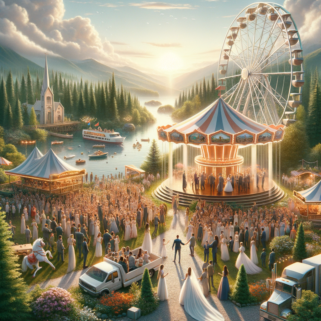 illustration de Mariage à Vernantes : rendre votre réception inoubliable avec le Pack 4 jeux de kermesse