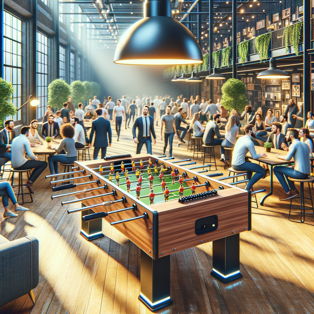 illustration de Comment un babyfoot géant transforme l'ambiance au bureau