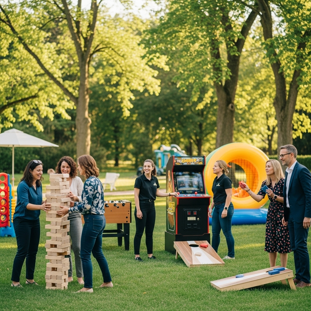 illustration de Animations et location de jeux pour une fête réussie à Sainte-Florence