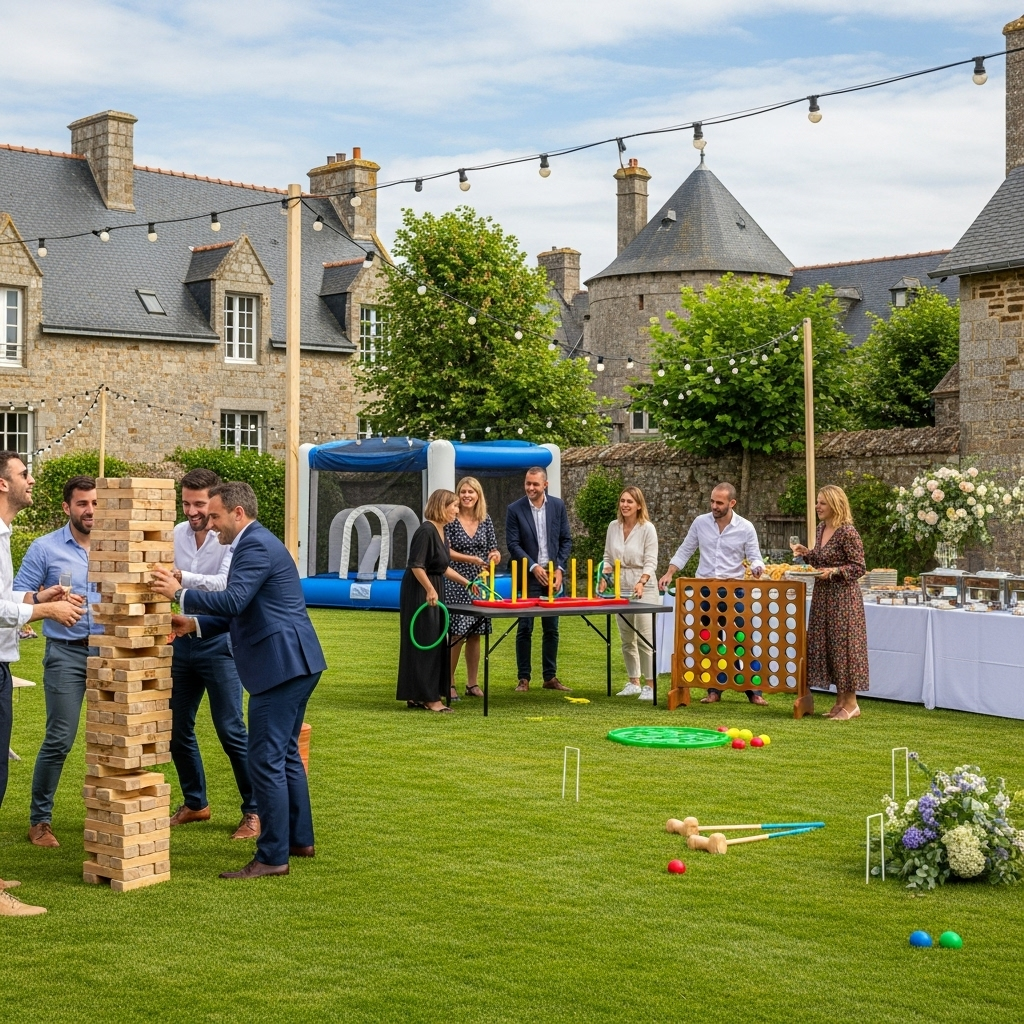 illustration de Organiser une fête inoubliable à SAINT-MICHEL-EN-L'HERM : guide des animations et jeux à louer