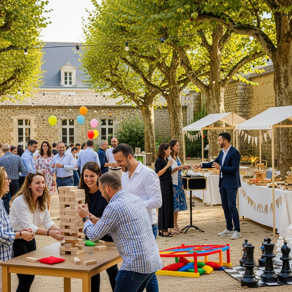 illustration de Organiser une fête réussie à Dompierre-sur-Yon : idées d'animations et guide pratique
