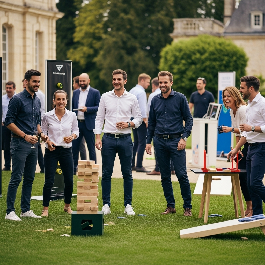 illustration de Organiser une fête d’entreprise réussie à Monterfil : jeux, animations et conseils pratiques