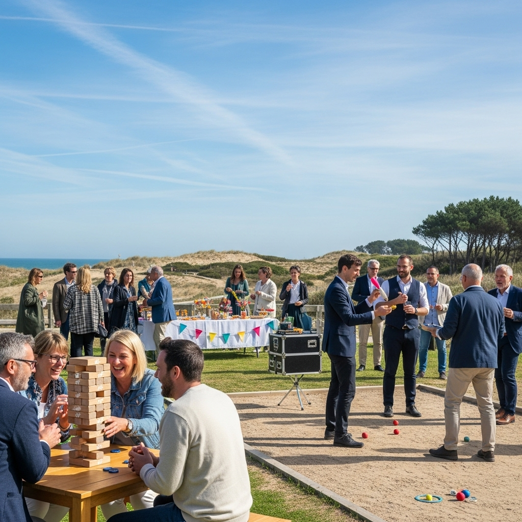 illustration de Organiser une fête inoubliable à Barbâtre : guide complet des animations et jeux pour tous les publics