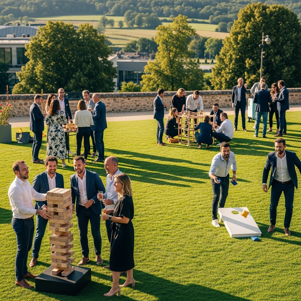 illustration de Organiser une fête d’entreprise réussie à Montgermont grâce aux jeux et animations