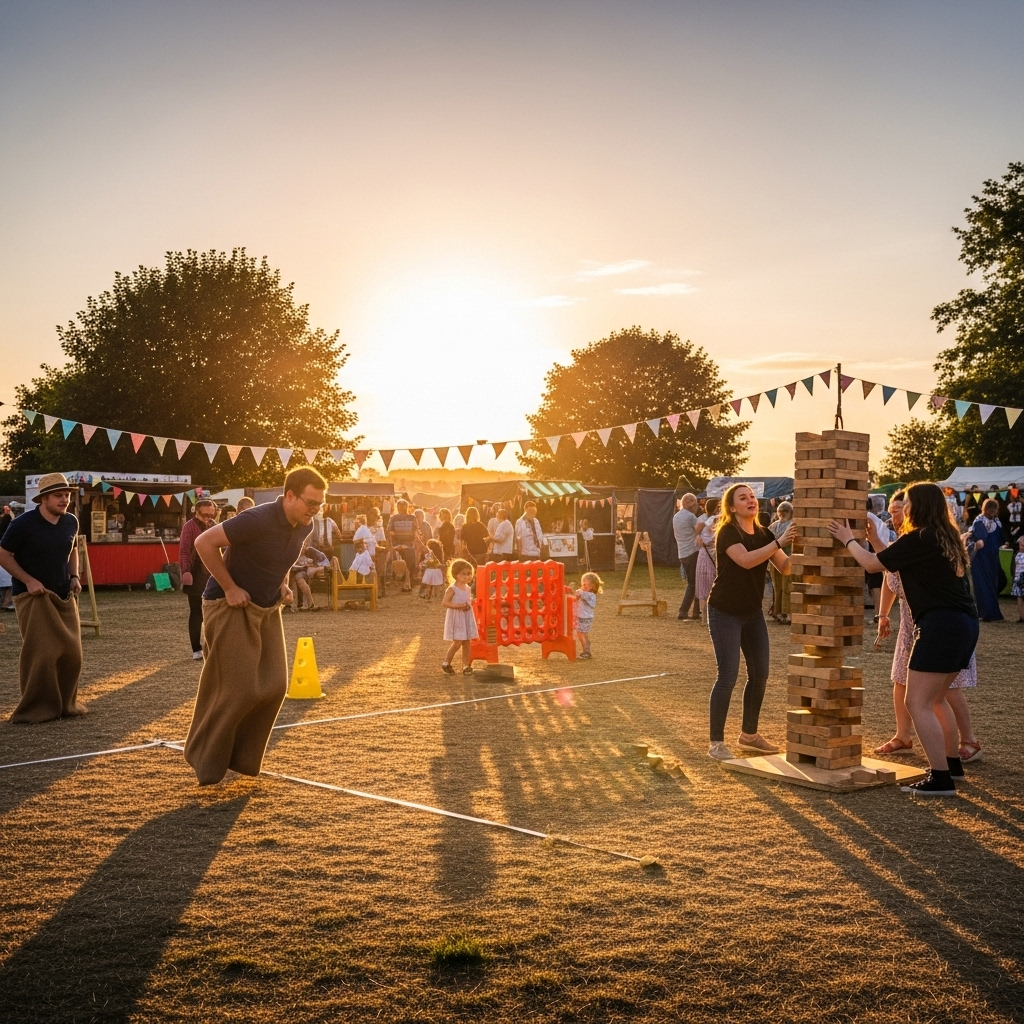 illustration de Fête de village : créer une ambiance festive avec des jeux