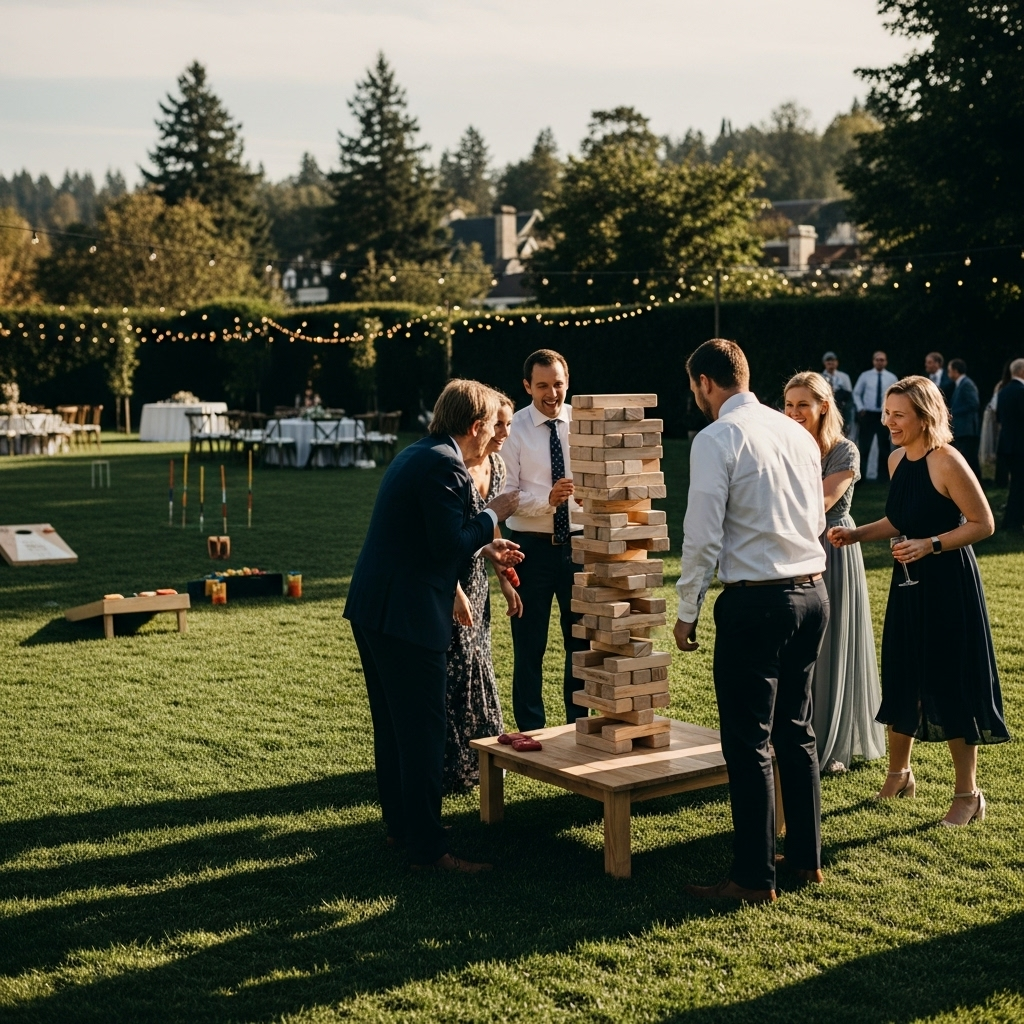 illustration de Budget : combien coûte la location de jeux pour un mariage ?