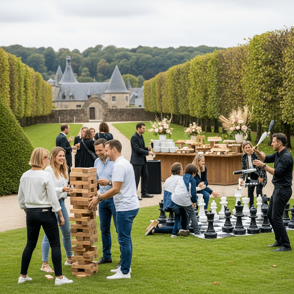 illustration de Organiser une fête conviviale à Combourg : idées d’animations et location de jeux pour un événement réussi