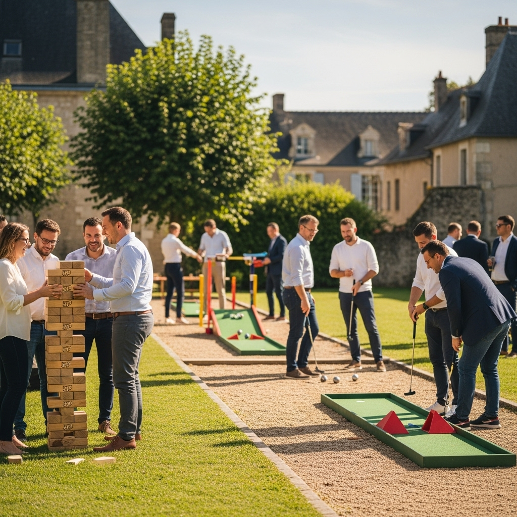 illustration de Organiser une fête d’entreprise réussie à Iffendic : idées d’animations et jeux pour fédérer vos équipes