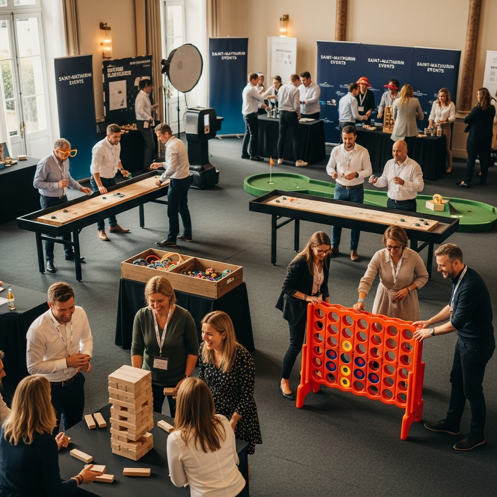 illustration de Organiser une fête d'entreprise réussie à SAINT-MATHURIN : le guide des animations ludiques