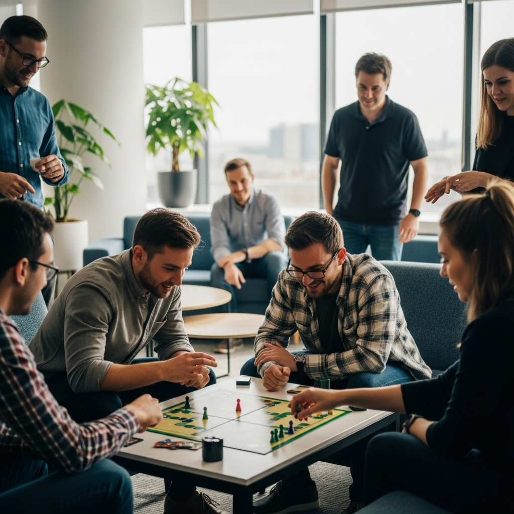 illustration de Le rôle des jeux dans le bien‑être au travail : stimuler cohésion, motivation et performance