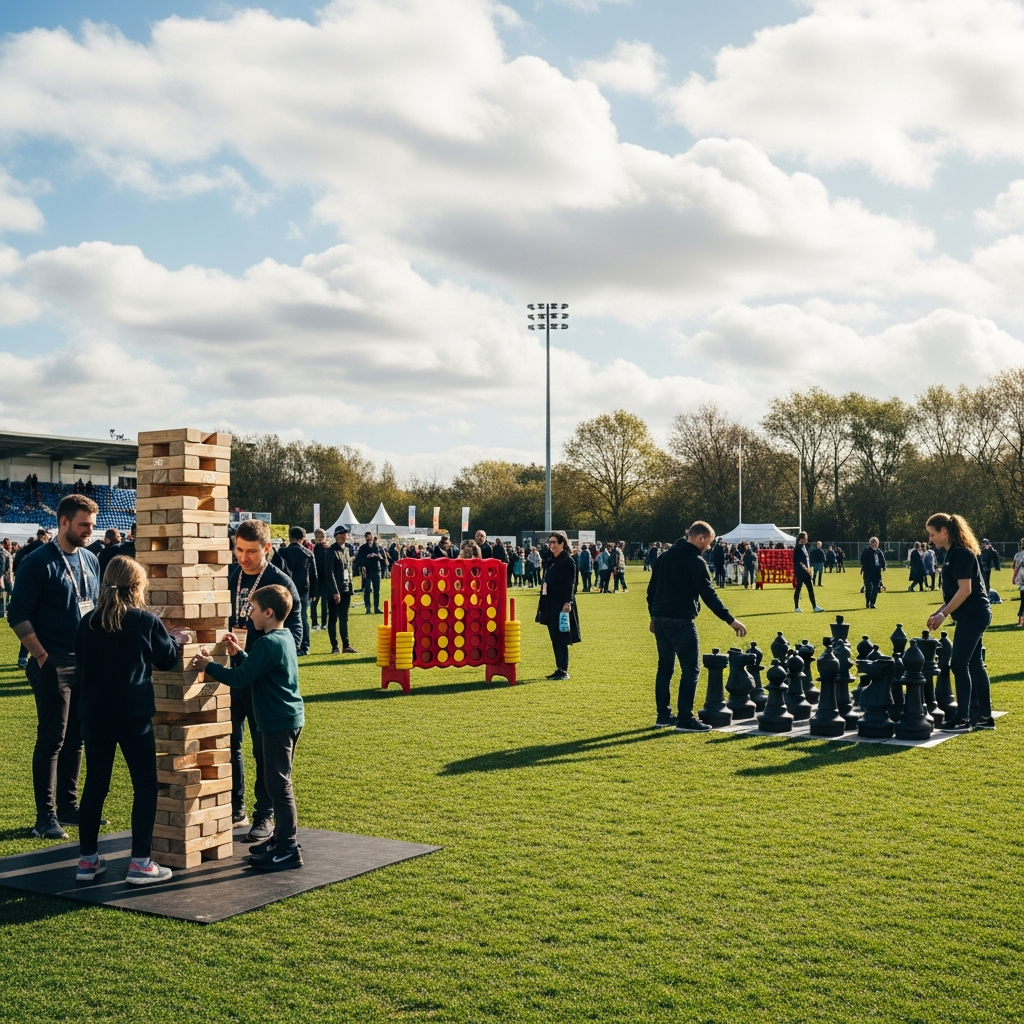 illustration de Jeux géants en libre accès : une solution conviviale pour les manifestations sportives