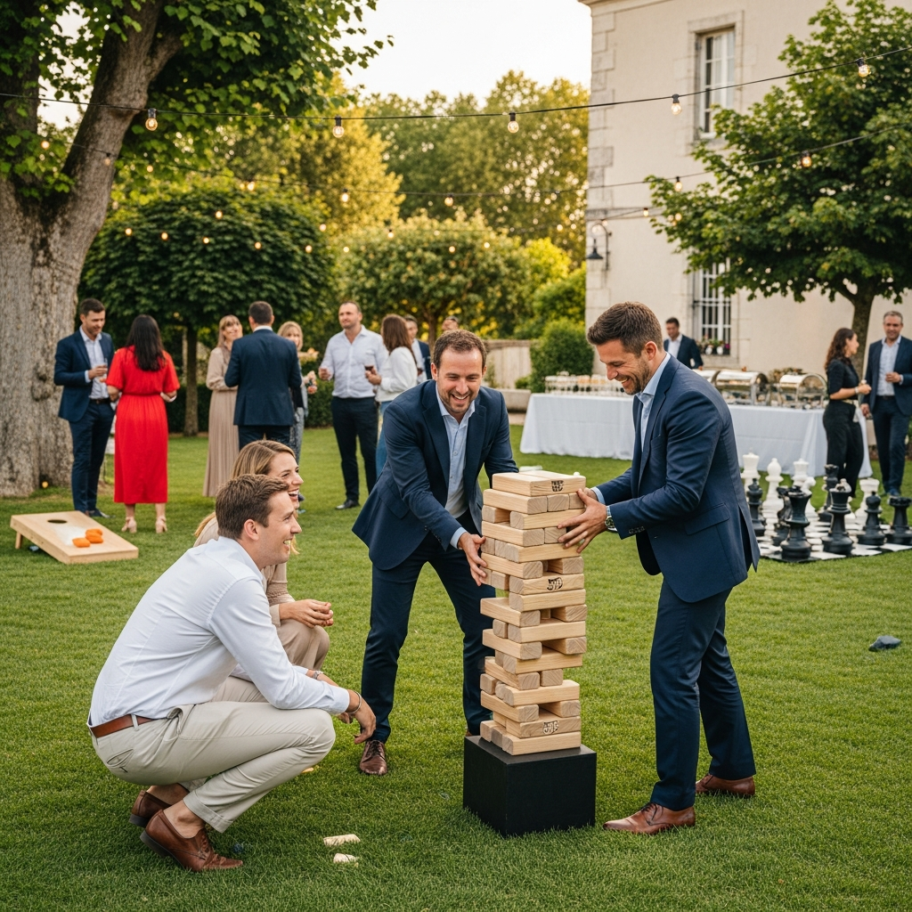 illustration de Organiser une fête d’entreprise réussie à Le Langon : guide complet pour choisir les jeux et animations