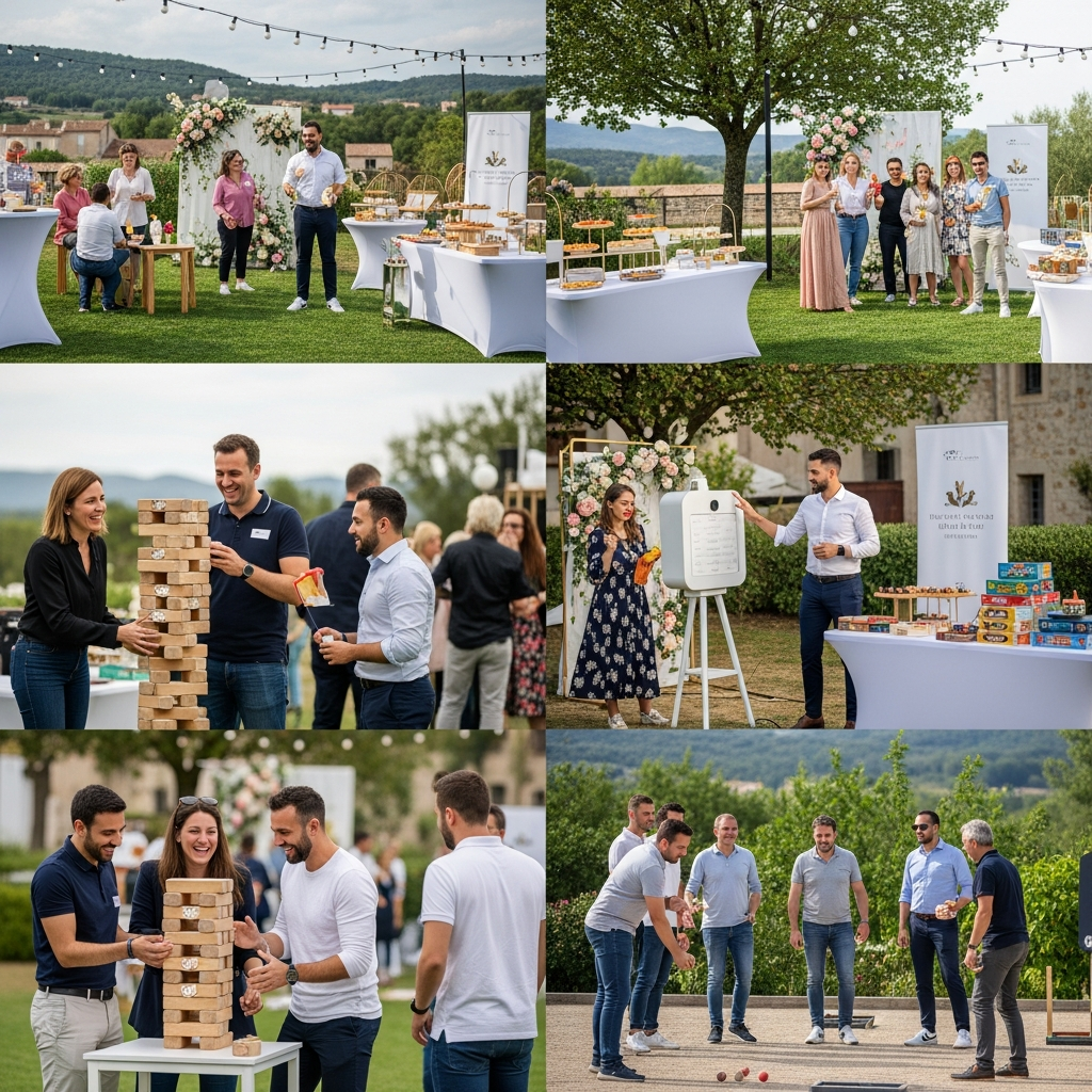 illustration de Comment organiser une fête d'entreprise réussie à FALLERON grâce aux jeux et animations