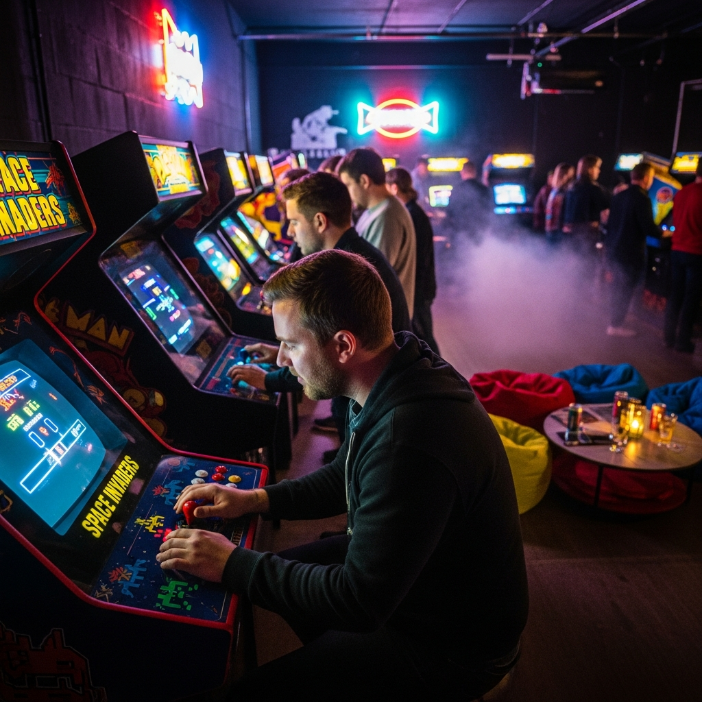 illustration de Bornes d'arcade : Location et astuces pour une ambiance rétro