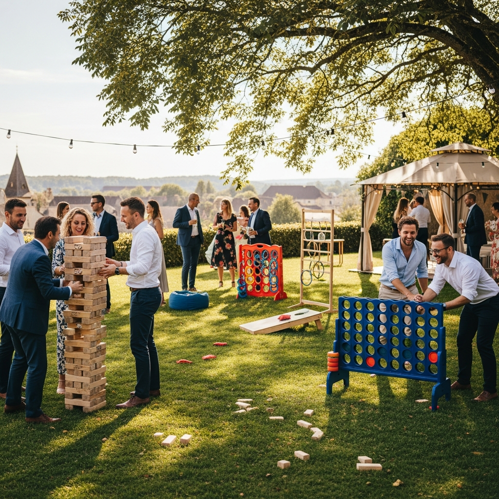 illustration de Organiser une fête réussie à Assérac : idées d'animations et guide pratique pour la location de jeux