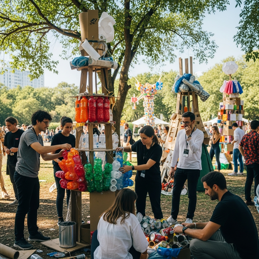 illustration de Le futur des événements : vers des animations 100% recyclables ?