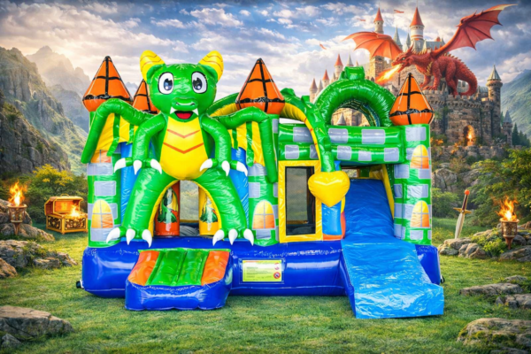 Location chateau gonflable dragon