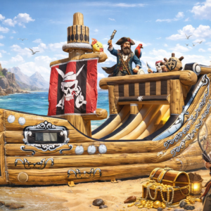 Location chateau gonflable galion pirate