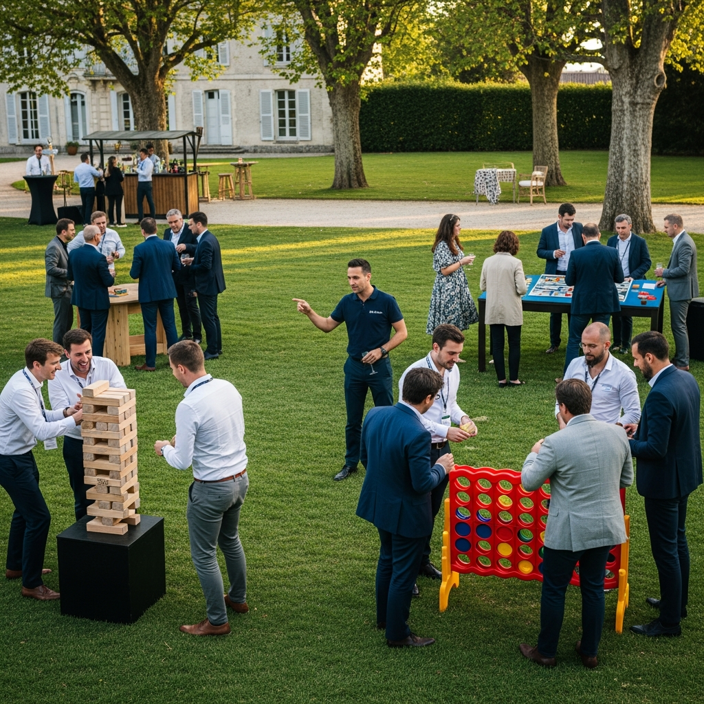 illustration de Comment organiser une fête d'entreprise réussie à La Ménitré grâce aux jeux et animations
