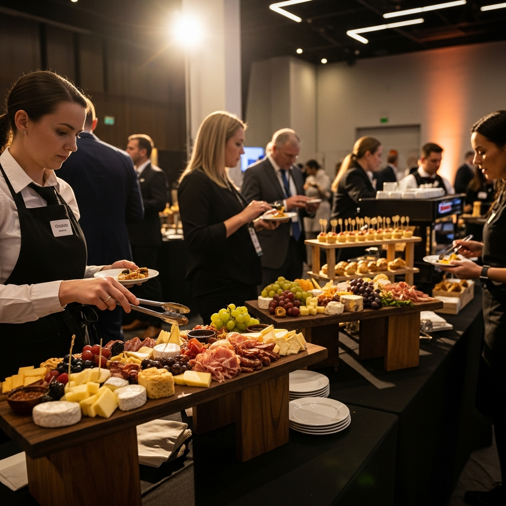 illustration de Les stands gourmands les plus adaptés aux événements d’entreprise