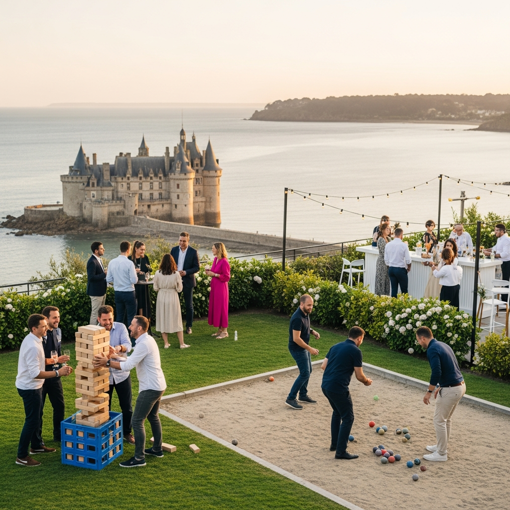 illustration de Organiser une fête d'entreprise réussie à Pornic : jeux, animations et conseils pratiques