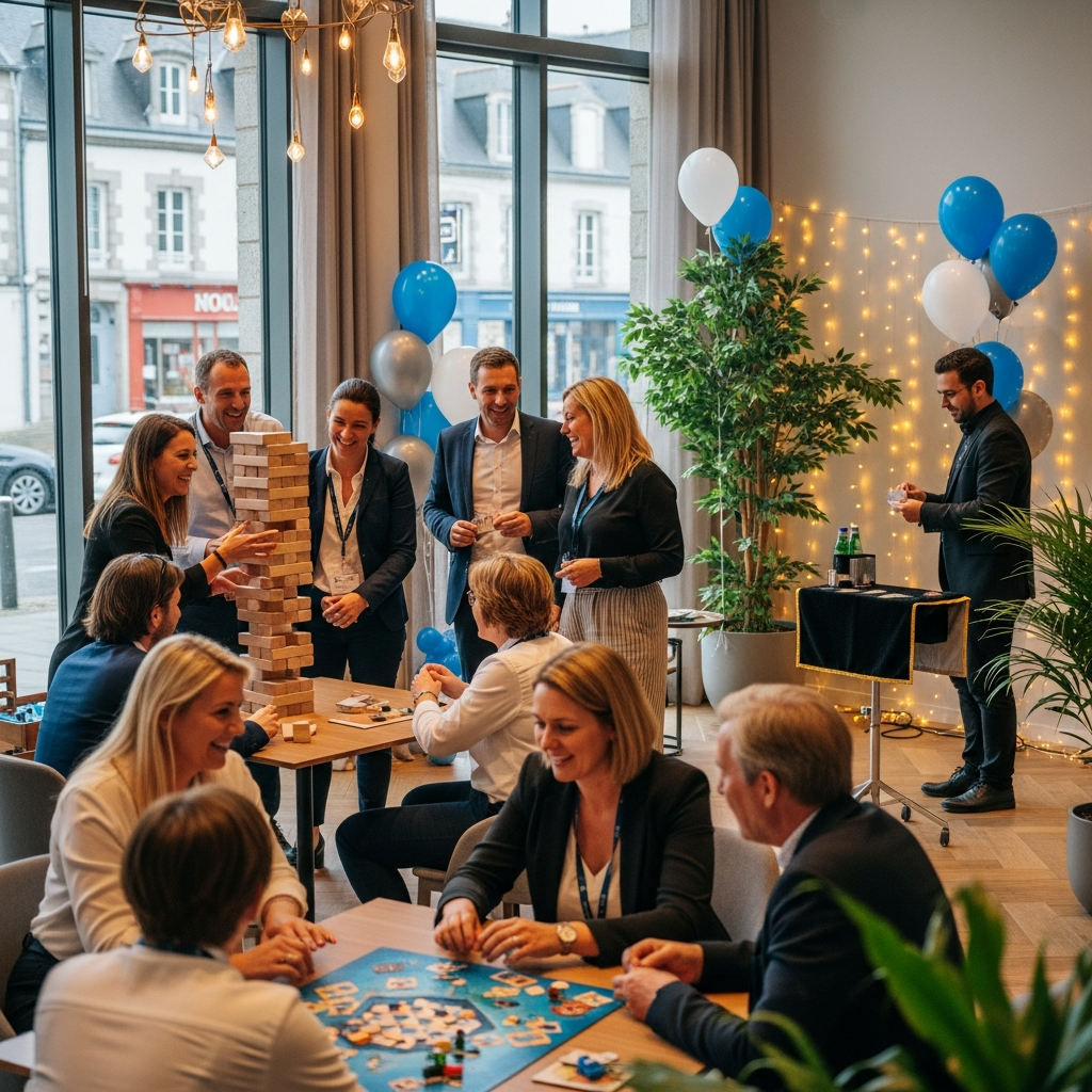 illustration de Organiser une fête d'entreprise réussie à Montoir-de-Bretagne avec des jeux et animations