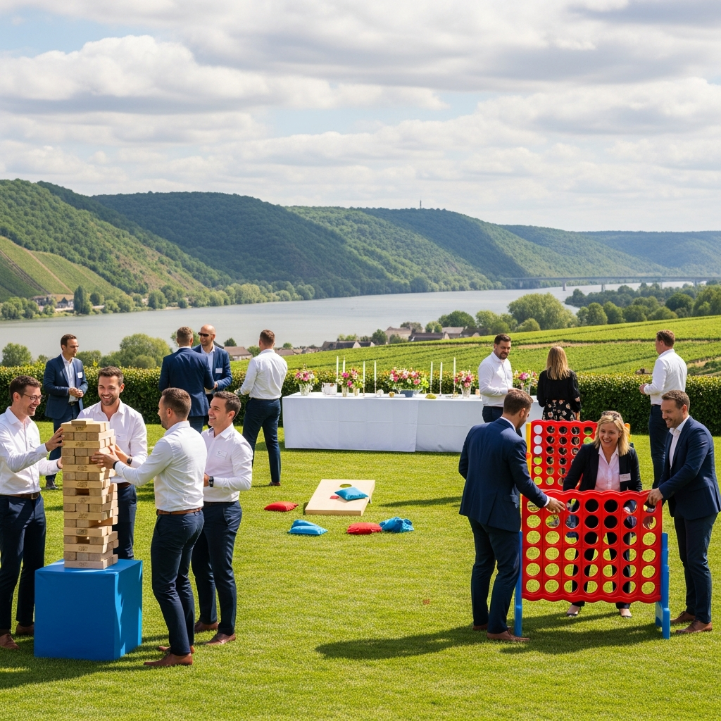 illustration de Comment organiser une fête d'entreprise réussie à Saint-Julien-de-Concelles avec des jeux