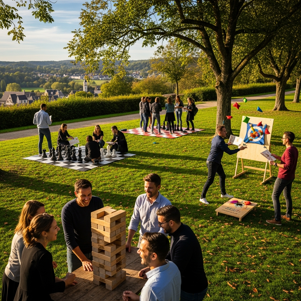 illustration de Organiser une fête d’entreprise réussie à VERRIÈRES-EN-ANJOU : idées de jeux et animations pour fédérer vos équipes