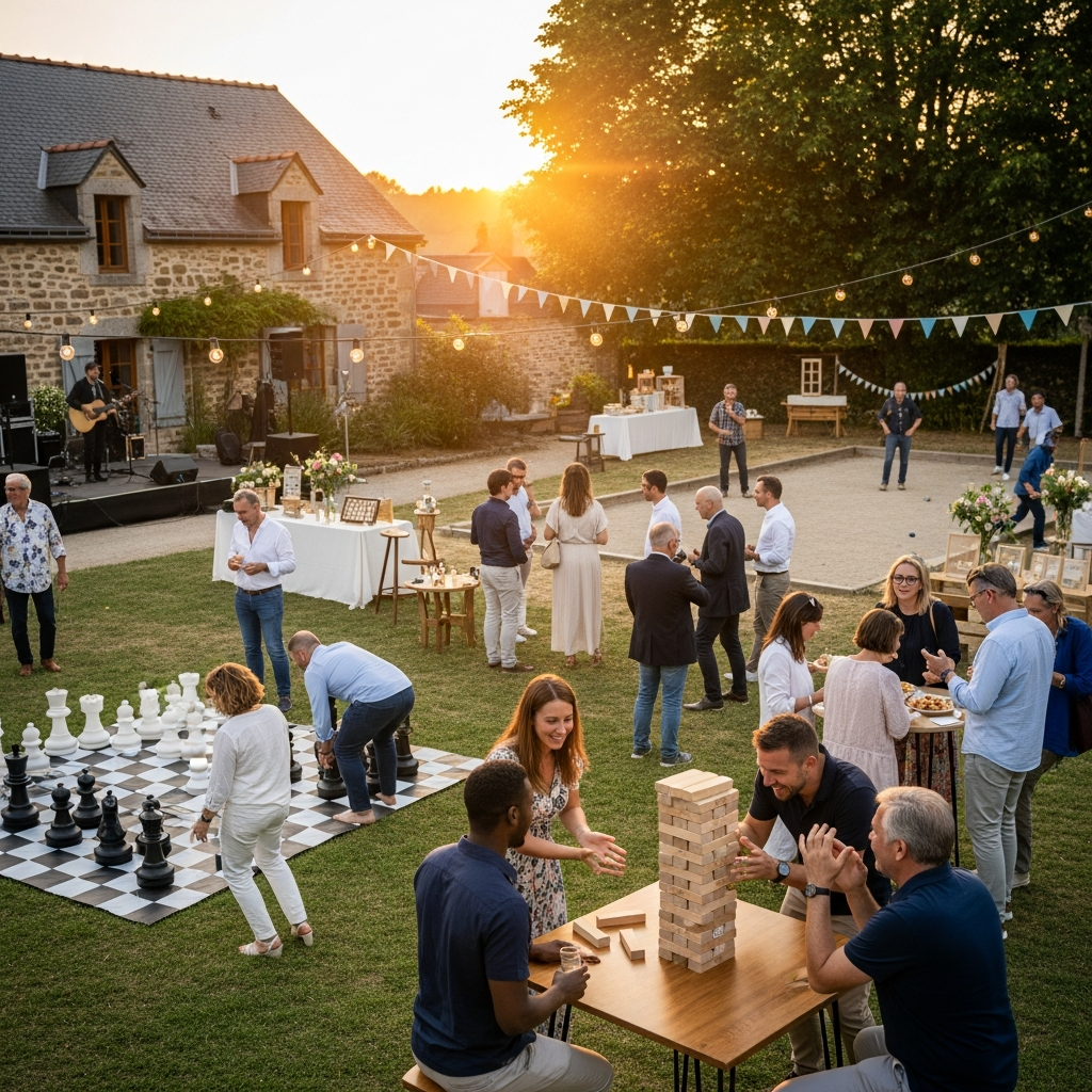 illustration de Organiser une fête réussie à Fégréac : idées d'animations et location de jeux pour toutes les occasions