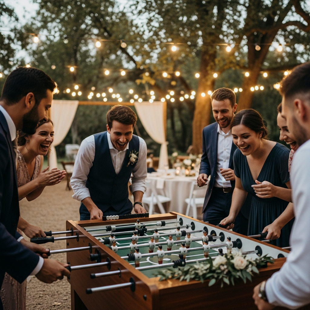 illustration de Le guide complet pour réussir votre Location baby foot mariage : Tout ce qu'il faut savoir