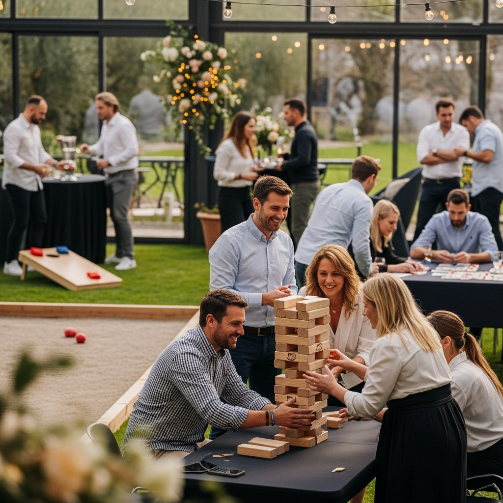 illustration de Organiser une fête d'entreprise réussie à SAINT-SYMPHORIEN grâce aux jeux et animations