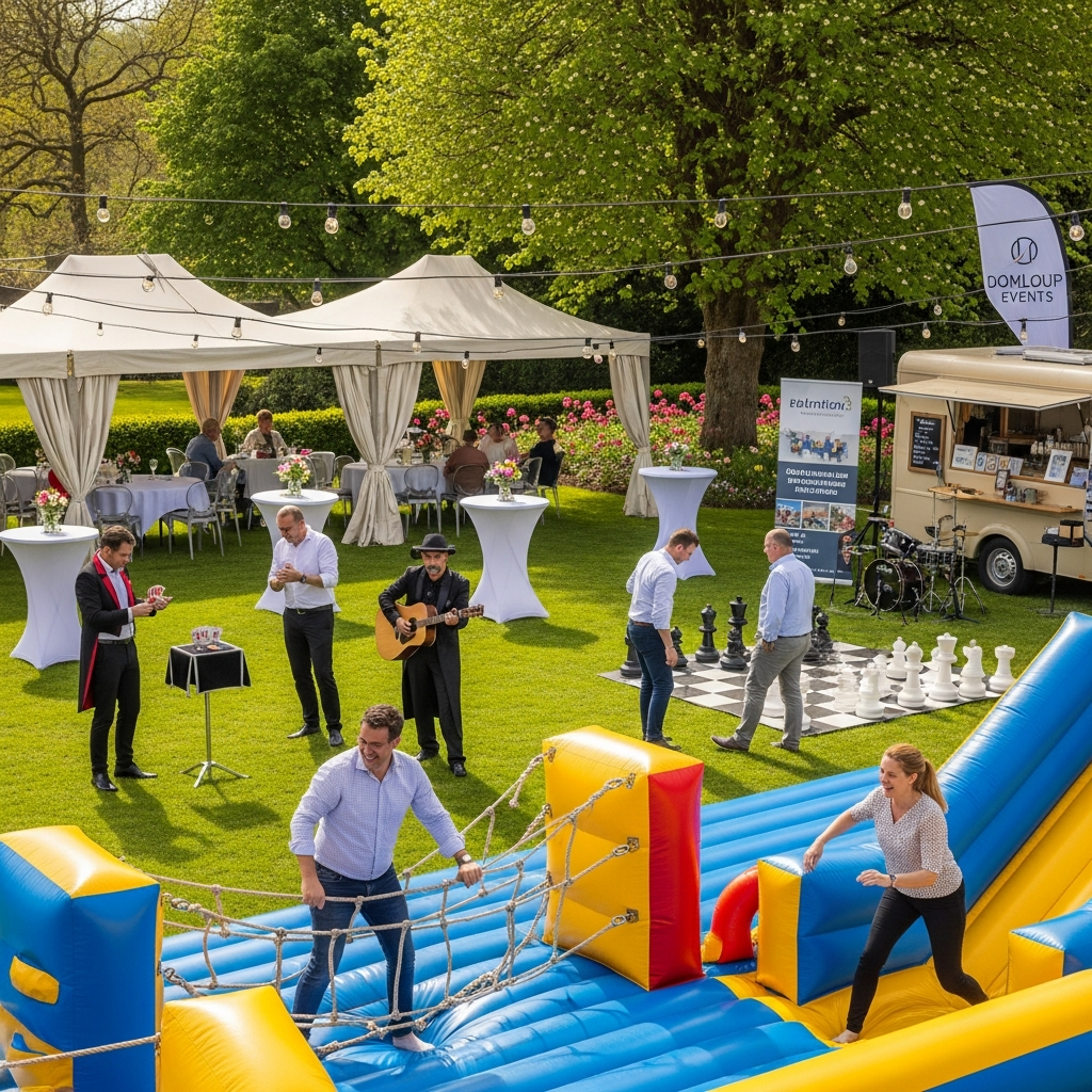 illustration de Animations originales pour fêtes et événements à Domloup : guide complet pour réussir votre journée
