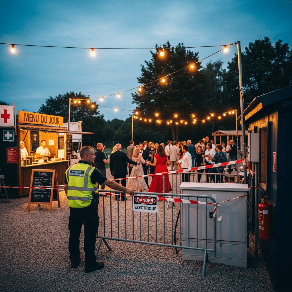 illustration de Sécurité et réglementation pour une animation guinguette : les points indispensables