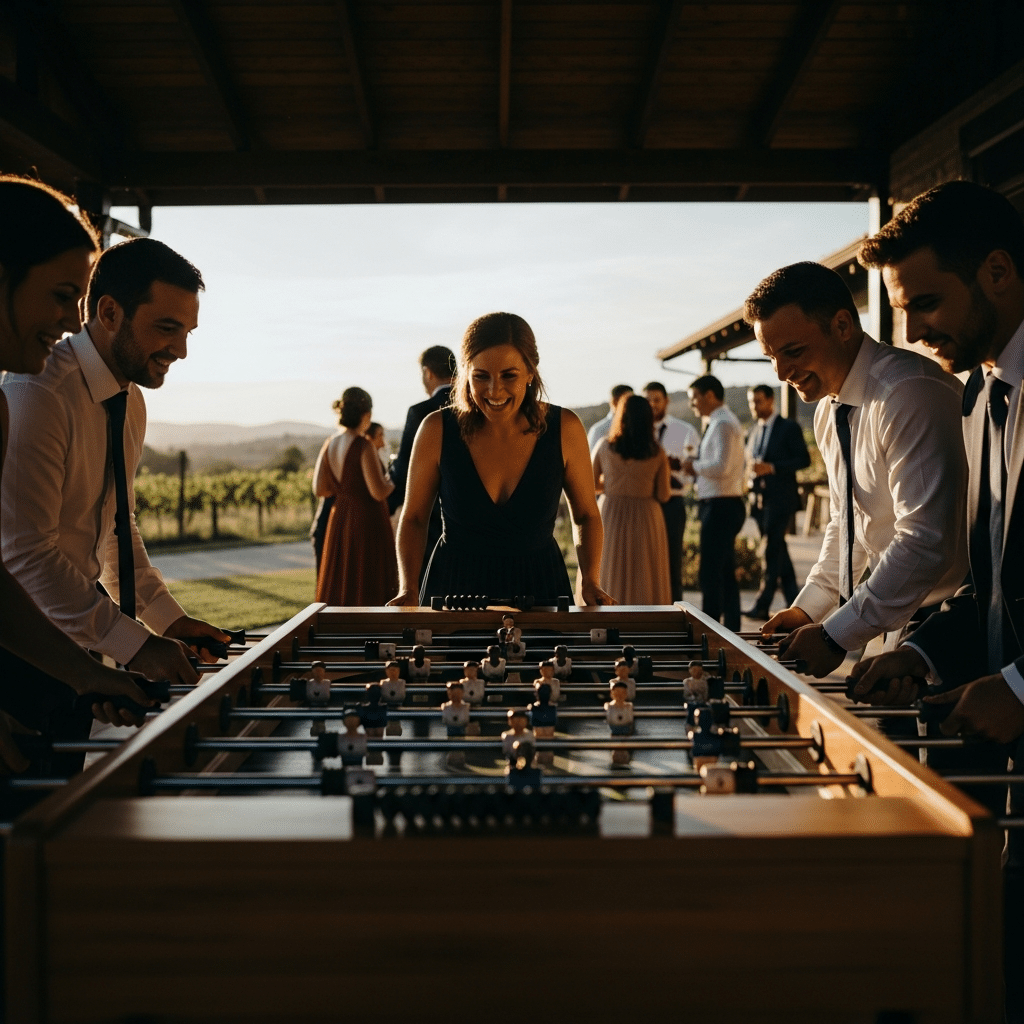 illustration de Quel budget prévoir pour une location de baby-foot pour un mariage ? Tarifs et conseils