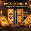 Location pack 05 jeux en bois collector