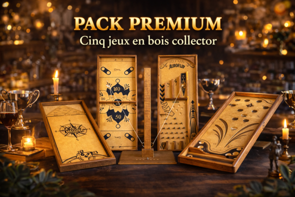 Location pack 05 jeux en bois collector