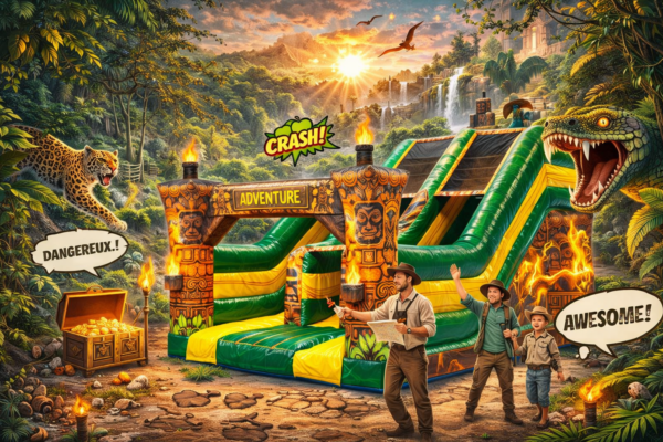 Location chateau gonflable adventure jungle