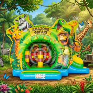 Location chateau gonflable amazon safari