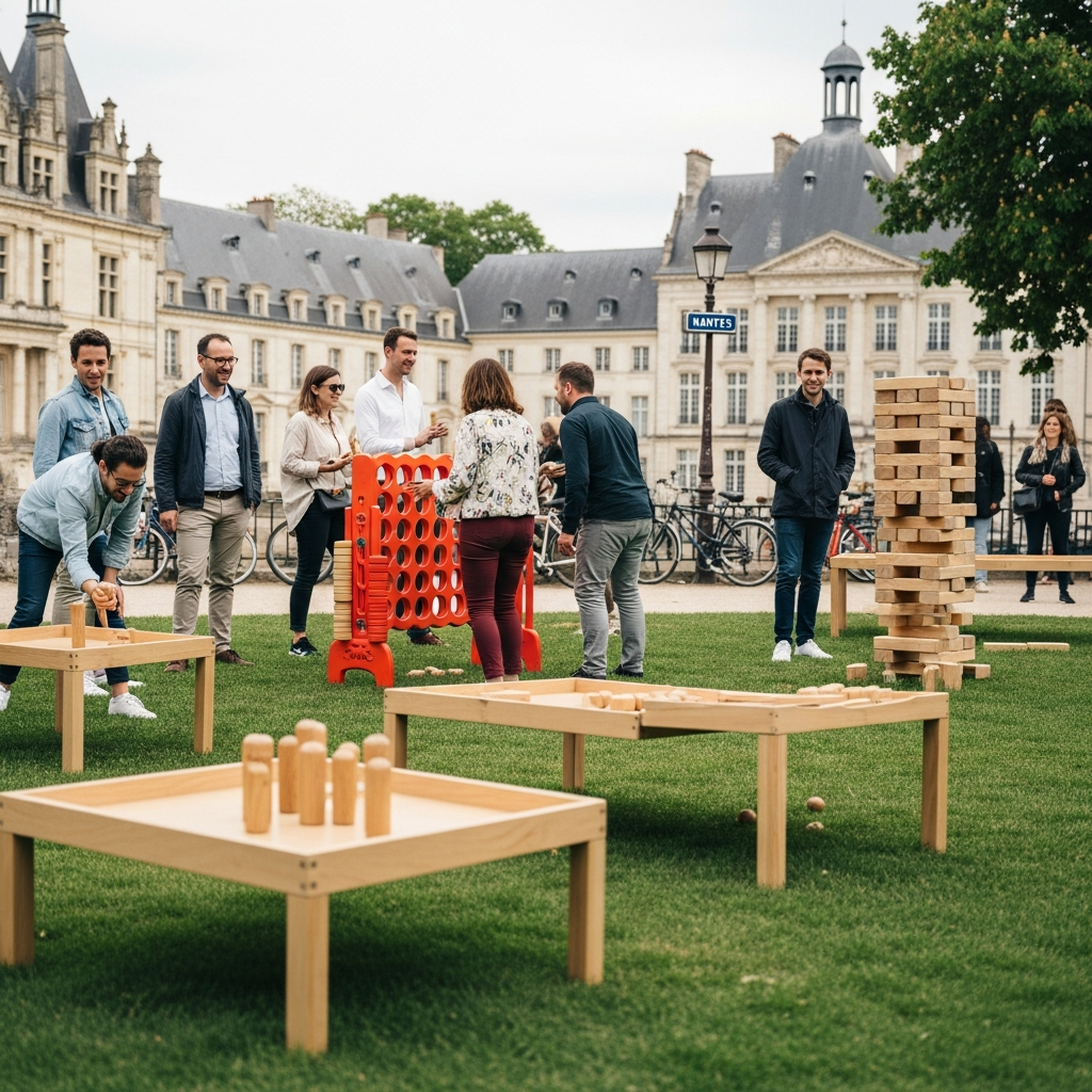 illustration de Quel budget prévoir pour une location de jeux en bois à Nantes ? Tarifs et conseils