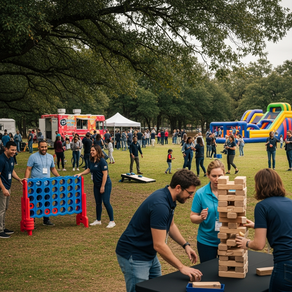 illustration de Location de jeux pour événement : comment choisir les bonnes animations (budget, public, lieu)