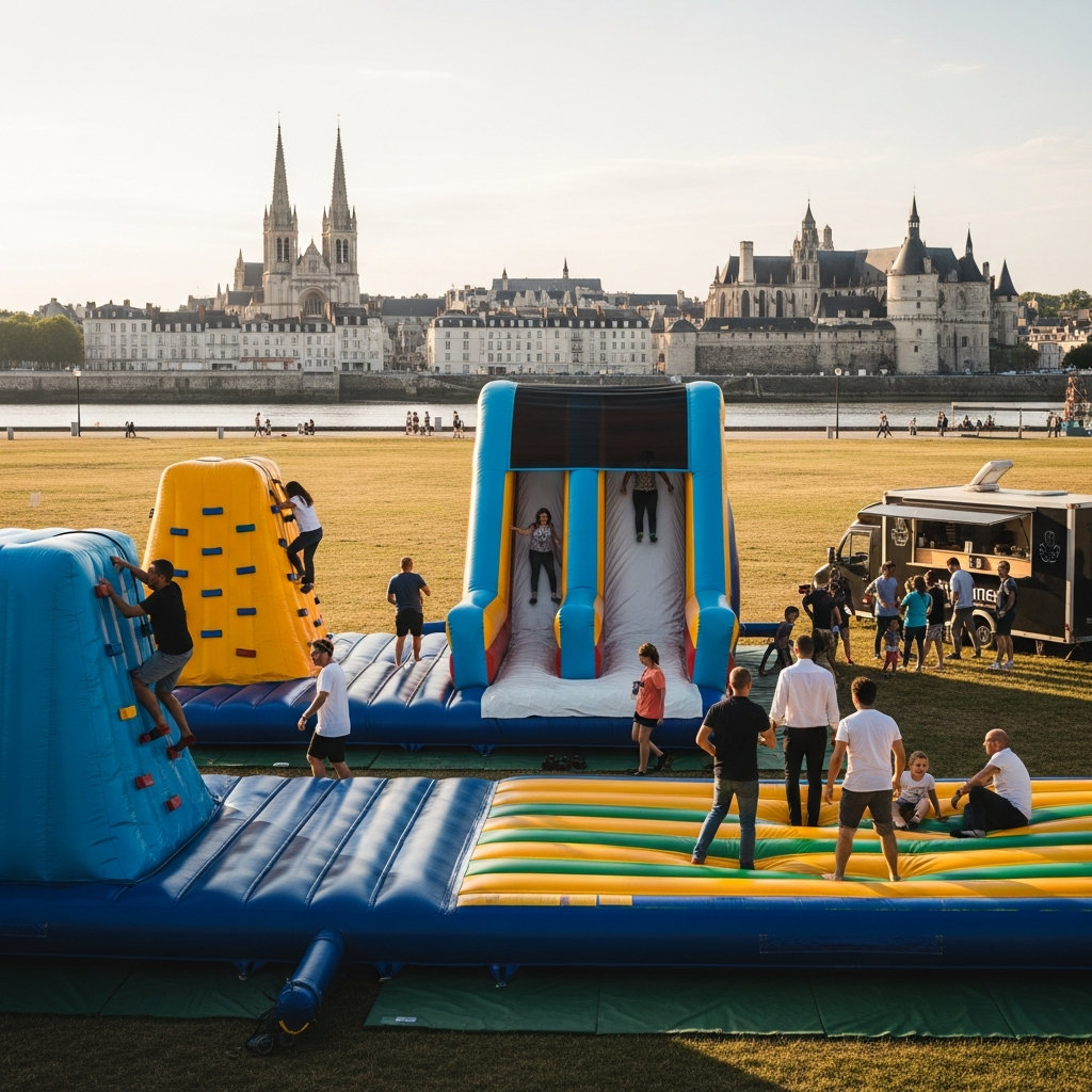illustration de Top 10 des meilleures structures gonflables à louer à Nantes pour un événement mémorable