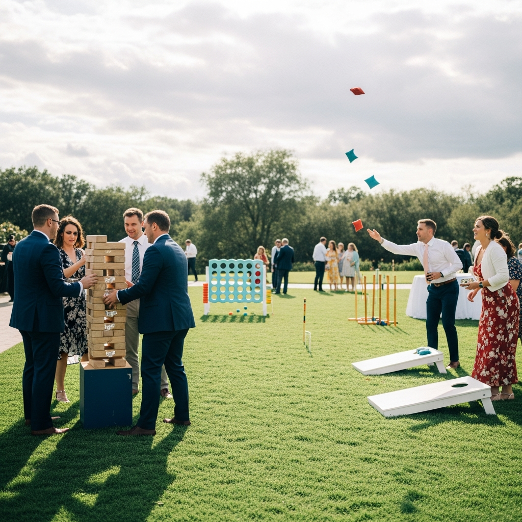 illustration de Quel budget prévoir pour la location de jeux pour un mariage : tarifs et conseils