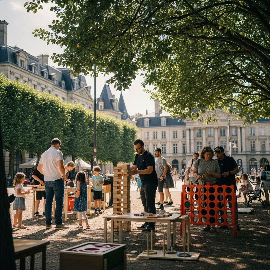 illustration de Le guide complet pour réussir votre location de jeux en bois à Nantes : tout ce qu'il faut savoir